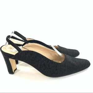 Jones New York heels size 7 AA black formal mother of the bride 80s 90s vintage